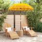 Preview: Balinesischer Sonnenschirm Gelb 185 x 185 x 260 cm