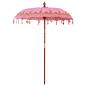Preview: Balinesischer Sonnenschirm Rosa 185 x 185 x 260 cm