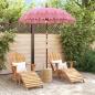 Preview: Balinesischer Sonnenschirm Rosa 185 x 185 x 260 cm