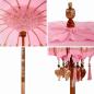 Preview: Balinesischer Sonnenschirm Rosa 185 x 185 x 260 cm