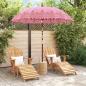 Preview: Balinesischer Sonnenschirm Rosa 215 x 215 x 260 cm
