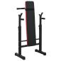 Preview: Hantelbank Schwarz 126,5 x 67 x 111 cm