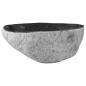 Preview: Waschbecken Oval Grau (32-37) x (27-30) x 12 cm Flussstein