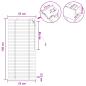 Preview: Venezianische Jalousie Eichenoptik 55 x 130 cm 35 mm