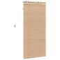 Preview: Venezianische Jalousie Eichenoptik 60 x 130 cm 35 mm