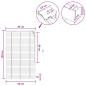 Preview: Venezianische Jalousie Eichenoptik 80 x 130 cm 35 mm
