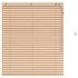 Preview: Venezianische Jalousie Eichenoptik 115 x 130 cm 35 mm