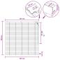 Preview: Venezianische Jalousie Eichenoptik 125 x 130 cm 35 mm