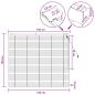 Preview: Venezianische Jalousie Eichenoptik 150 x 130 cm 35 mm