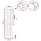 Preview: Venezianische Jalousie Eichenoptik 50 x 160 cm 35 mm