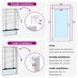 Preview: Venezianische Jalousie Eichenoptik 90 x 160 cm 35 mm
