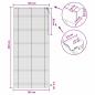 Preview: Venezianische Jalousie Eichenoptik 105 x 250 cm 35 mm
