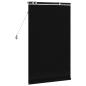 Preview: Venezianische Jalousie Schwarz 80 x 130 cm 35 mm