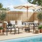 Preview: ARDEBO.de - Gartenmöbel-Set 4 stk. Braun und Creme Weiß Poly-Rattan