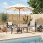 Preview: Gartenmöbel-Set 3 stk. Schwarz und Cremeweiß Poly-Rattan
