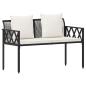 Preview: Bänke für Outdoor 2 -Seater 116 x 56 x 75 cm Poly-Rattan