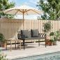Preview: ARDEBO.de - Bänke für Outdoor 2 -Seater 116 x 56 x 75 cm Poly-Rattan