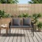 Preview: Bänke für Outdoor 2 -Seater 116 x 56 x 75 cm Poly-Rattan