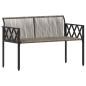 Preview: Bänke für Outdoor 2 -Seater 116 x 56 x 75 cm Poly-Rattan