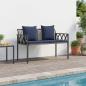 Preview: ARDEBO.de - Bänke für Outdoor 2 -Seater 116 x 56 x 75 cm Poly-Rattan