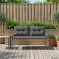 Preview: Bank Outdoor 2 -Seater 116 x 67,5 x 72 cm Poly-Rattan