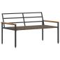 Preview: Bank Outdoor 2 -Seater 116 x 67,5 x 72 cm Poly-Rattan