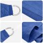 Preview: Sonnensegel 2 x 6 m HDPE Rechteckig Blau