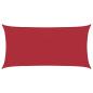 Preview: ARDEBO.de - Sonnensegel 2 x 6 m HDPE Rechteckig Rot