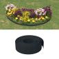 Preview: ARDEBO.de - Gartenumrandung 25 m 15 cm PE Schwarz