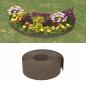 Preview: ARDEBO.de - Gartenumrandung 25 m 20 cm PE Braun