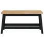 Preview: Esstischbank EKAI Schwarz 91,5 x 29 x 45,5 cm