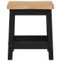 Preview: Barhocker EKAI 2 Stk. Schwarz 40 x 29 x 45,5 cm