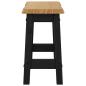 Preview: Barhocker EKAI 2 Stk. Schwarz 40 x 29 x 45,5 cm