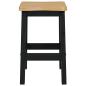 Preview: Hoher Barhocker EKAI 2 Stk. Schwarz 40 x 29 x 63 cm