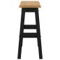 Preview: Hoher Barhocker EKAI 2 Stk. Schwarz 40 x 29 x 63 cm