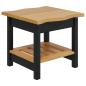 Preview: Beistelltisch mit Regal EKAI Schwarz 50 x 50 x 45,5 cm