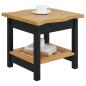 Preview: Beistelltisch mit Regal EKAI Schwarz 50 x 50 x 45,5 cm