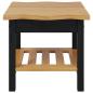Preview: Beistelltisch mit Regal EKAI Schwarz 50 x 50 x 45,5 cm