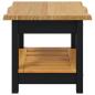 Preview: Beistelltisch mit Regal EKAI Schwarz 50 x 50 x 45,5 cm