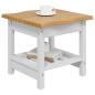 Preview: Beistelltisch EKAI Wei? 50 x 50 x 45,5 cm Massives Kiefernholz