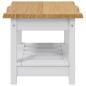 Preview: Beistelltisch EKAI Wei? 50 x 50 x 45,5 cm Massives Kiefernholz
