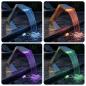 Preview: Poolwasserfall mit RGB-LEDs Edelstahl 63,5 x 29 x 51 cm Silber