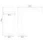 Preview: Poolbrunnen Edelstahl 60 x 30 x 70 cm Silber