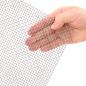 Preview: Mesh Bildschirm 20 x 500 cm 6 Mesh Edelstahl 201 Silber