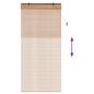 Preview: Rollo Braun 110 x 220 cm Bambus