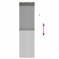Preview: Rollo Grau 50 x 220 cm Bambus