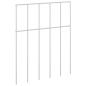Preview: Gartenzaun-Paneel 12 stk. 25 x 30 cm Verzinkter Stahl Silber