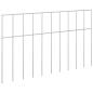 Preview: Gartenzaun-Paneel 24 stk. 50 x 30 cm Verzinkter Stahl Silber