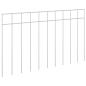 Preview: Gartenzaun-Paneel 48 stk. 50 x 30 cm Verzinkter Stahl Silber