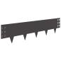 Preview: Raseneinfassung 20 stk. 100 x 25 cm Stahl Schwarz